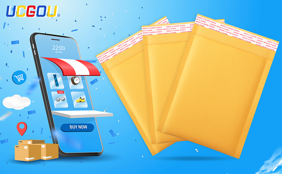 kraft bubble mailers