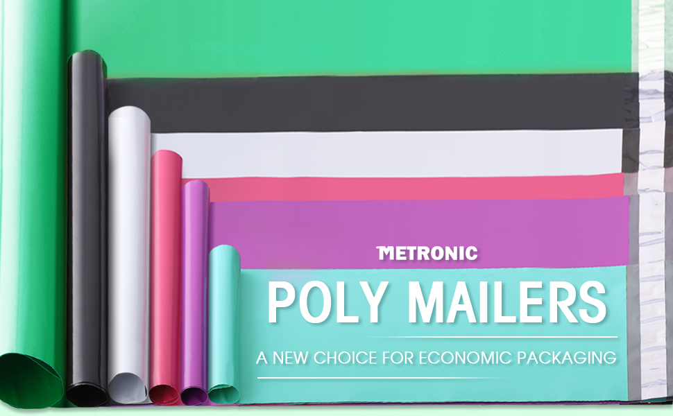 Metronic Poly Mailers Large Shipping Bags for Clothing 