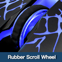 rubber scroll for wireless gaming mouse