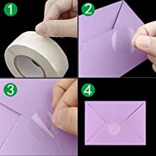 The use steps of clear round envelope seal