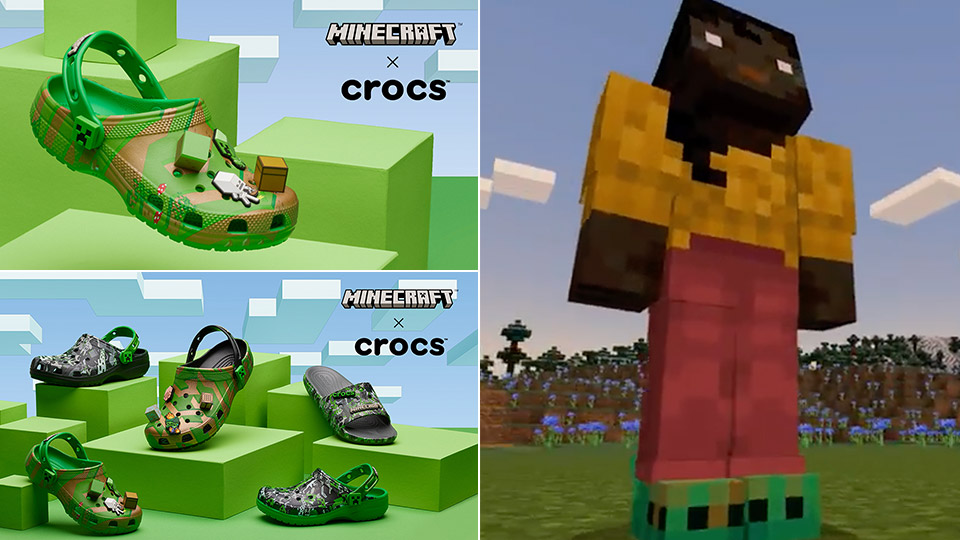 Minecraft x Crocs Partnership Brings the Famous Clogs to the Game and ...