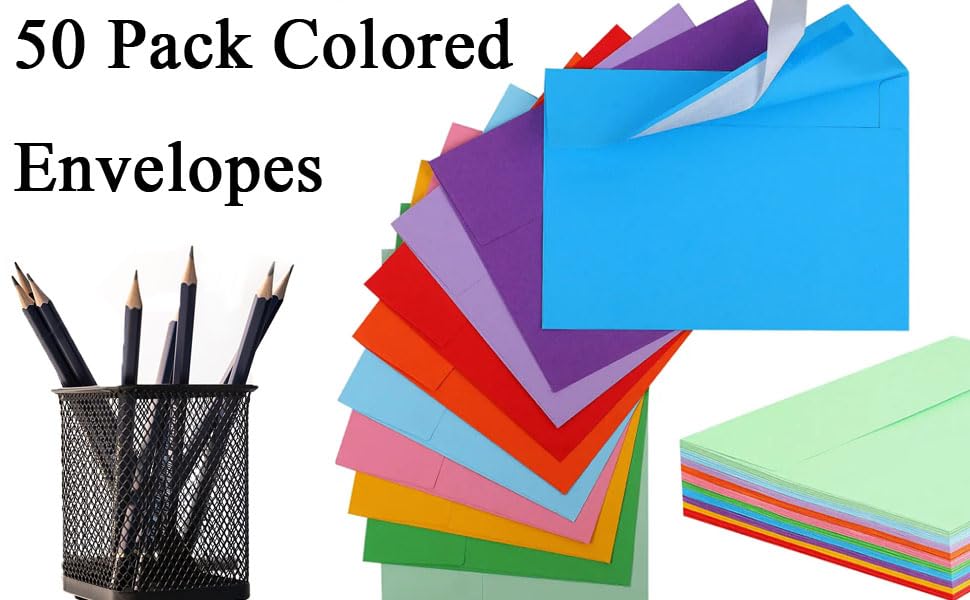 Colored Envelopes,  Envelopes, Card Envelopes A7 Envelopes Envelopes for Invitations