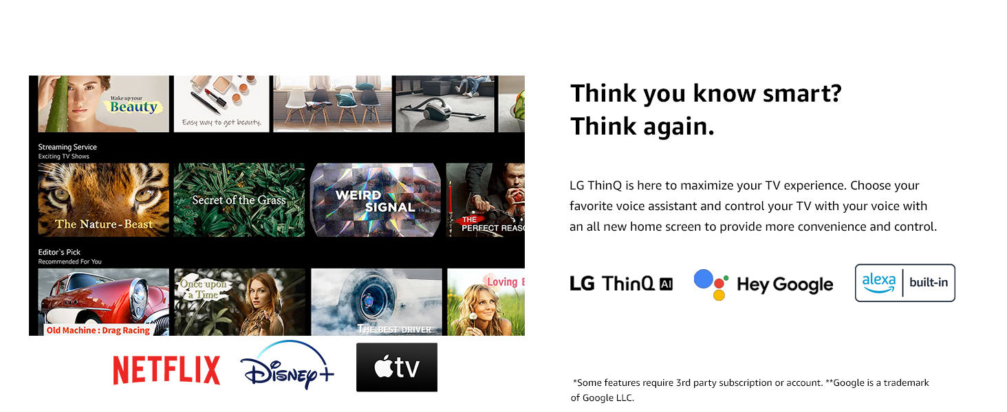 thinq ai smart tv webos built in alexa